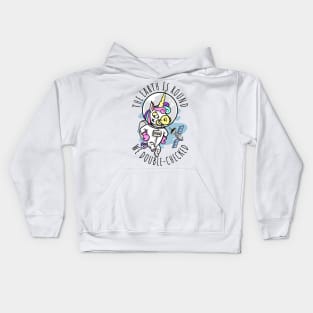 astronaut unicorn Kids Hoodie